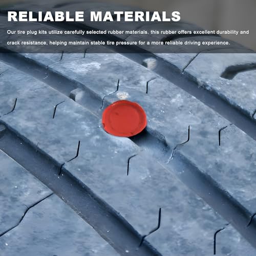 90 PCS Mushroom Tire Plugs Kit, Mushroom-Shaped Rubber Car Tyre Repair Insert Plugs with 90 Pins, Practical Tire Rapid Plug Replacement Parts for Cars SUVs Motorcycles