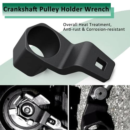 MOSTPLUS 19mm Harmonic Balancer Socket Tool + 50mm Crankshaft Crank Pulley Wrench Holder Automotive Removal Tools Compatible with Honda and Acura Engines