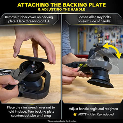 Meguiar's MT300 Variable Speed Dual Action Polisher, Professionally Designed Car Scratch Remover and Car Polisher with Digital Torque Management, 1 Count