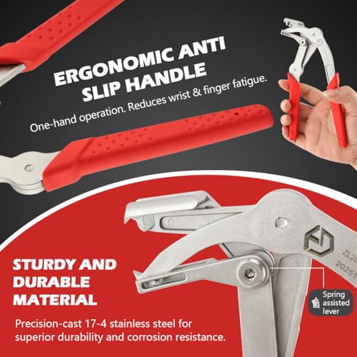 Car Clip Pliers, Panel Clip Removal Tool, Professional Auto Clip Pliers for Automotive Plastic Fasteners, Damage-Free Disassembly Tool