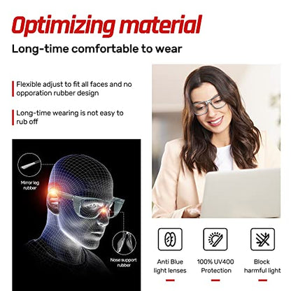 Safety Glasses Anti-Fog Goggles Protective Eyewear Anti Blue Light Protection Glasses For Women And Men - color: Grey