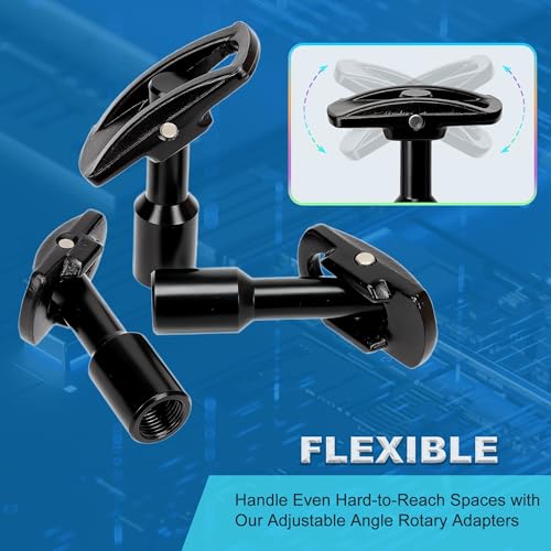 Rear Axle Bearing Remove Puller Tool Kit, Slide Hammer and Bearing Remover Set with Slide Hammer Yoke and 3 Rear Axle Puller Adapters, 1" to 2-7/8" IDs