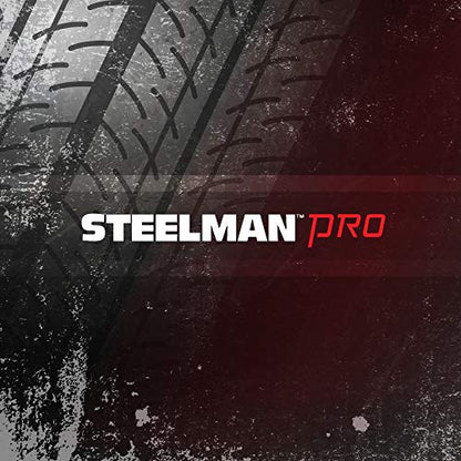 Steelman Pro 15-Piece Metric 6-Point Combination Wrench Set for Mechanics, Chrome Vanadium Alloy Steel, Angled Ends, Storage Rack Included - size: 15-piece