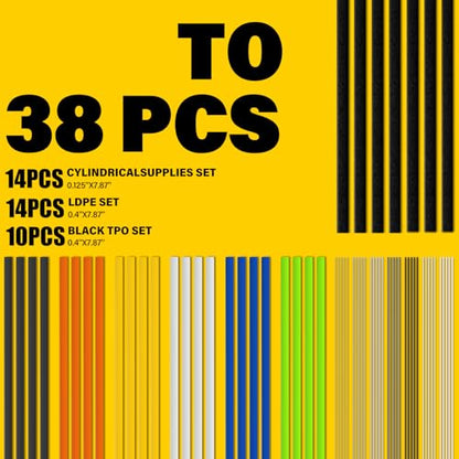 Allturn Plastic Welder, Plastic Welding Kit 3 in 1,Yellow | The M8 Hot Cutting Tip, 38 PCS Welding Rods, 800 PCS Staples, Patent No. D970324 - color: Yellow