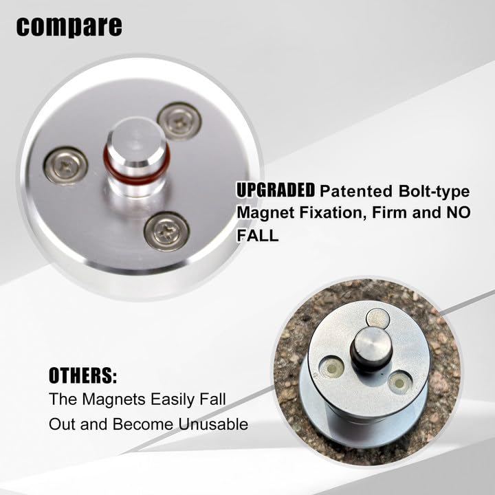 RULLINE Jack Lifting Jack Pad Lift Point Adapter with Magnetic（Magnet Reinforcement to Prevent Falling Off） Compatible with Rivian R1T R1S -4 Pack with Storage - style: Magnetic and Screw Reinforcement