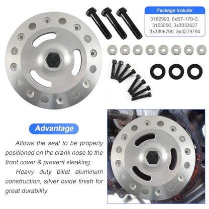 Front Crankshaft Seal Removal & Installation Tool for Cummins Signature ISX QSX Replace M20146 3162992