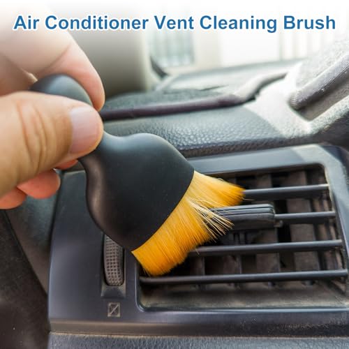 HARFINGTON Car Interior Cleaning Brush Soft Bristles Auto Detailing Brushes Automotive Dusting Bush Car Duster for Dashboard Air Vent Leather
