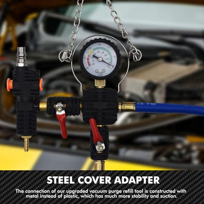 Universal Radiator Pressure Tester Kit Coolant Vacuum Refill Kit System 34pcs