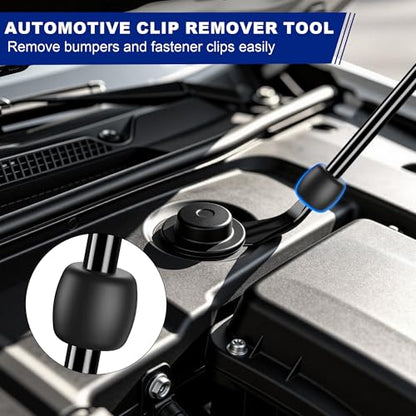 10 Pcs Car Trim Removal Tool Kit with Non-Scratch Plastic Pry Tool and Auto Clip Pliers, Automotive Car Trim Rivet Clip Removal Tool for Door Panel Dashboard Body Repair Kit -Blue | High-strength impact-resistant nylon material,Suitable for automotive int