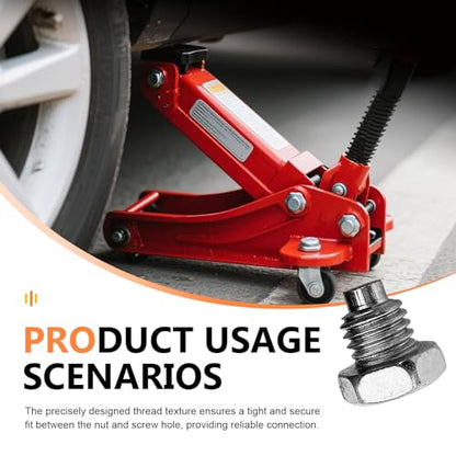 4 PCS Car Floor Jack Handle Bolts, 3 Ton 4 Ton Jack Handle Fixing Bolt, Horizontal Car Jack Handle Screws Replacement, Fit for Floor Jack & Hydraulic Jack Parts - size: 4 PCS