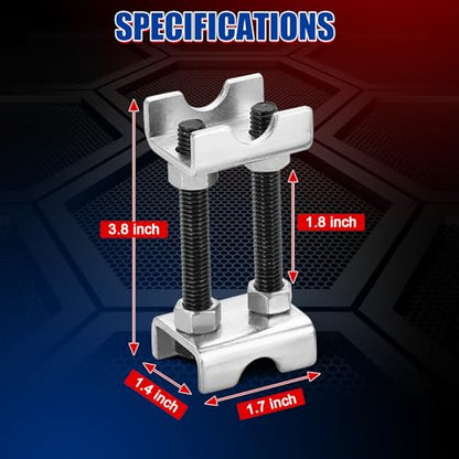 NYXOVA 8PCS Adjustable Coil Spring Spacers, 1”-2” Lift or Lower Height Coil Spring Boosters, 2-Way Spring Compressor Tool for Car, Truck, SUV Struts