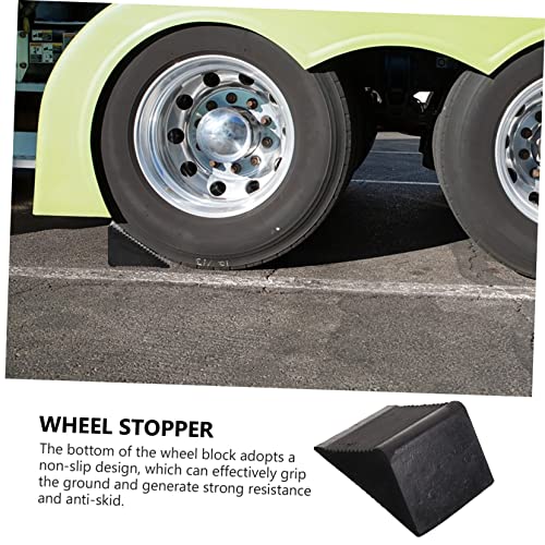 COLLBATH Wheel Chock Set Stoppers Non-Slip Stopper Car Chocks for Rv Truck