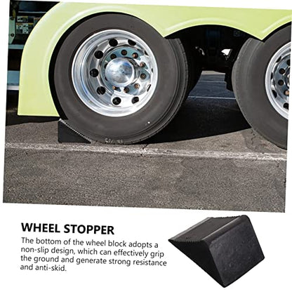 COLLBATH Wheel Chock Set Stoppers Non-Slip Stopper Car Chocks for Rv Truck