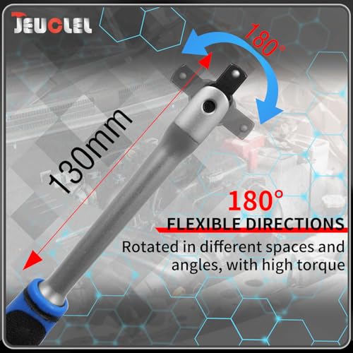 20PCS 3/8" Drive Oil Drain Sump Plug Key Set, Drain Plug Socket Kit | Hex, Square Triangle, Torx, Spline, Gearbox, Engine Repair, Mechanic tool, Oil Sump, Differential, Back Axle, Socket Wrench