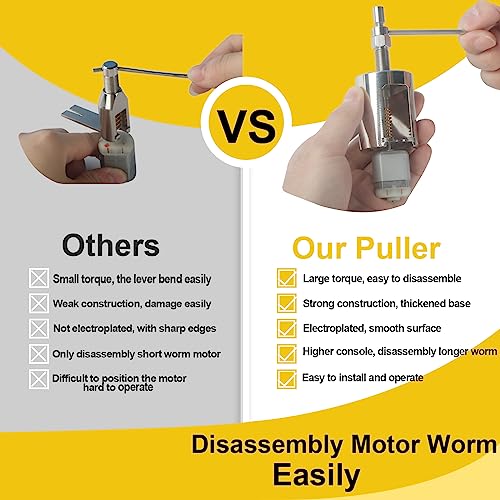 Stainless Steel Motor Gear Puller Pinion Puller Tool Kit for Automobile Motor DIY, RC Toy Helicopter Motor Refit, Upgraded No-Bend Version Large Torque High Strength Puller | for Automobile Motor DIY, RC Toy Helicopter Motor Refit, Upgraded No-Bend Versio