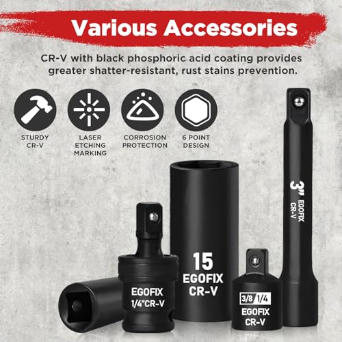 1/4" Socket Set 85 Piece, Metric Shallow/Deep Sockets (4-15mm) and SAE Shallow/Deep Sockets (5/32-9/16), Screwdriver Bit Set, Tool Kit for Home Use and Automotive Repair - style: 1/4-85PCS
