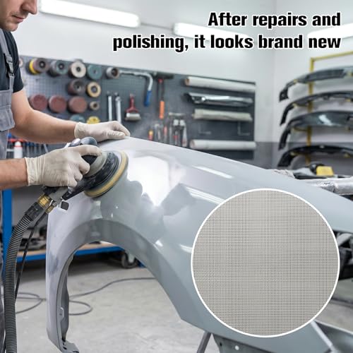 10 Pcs Plastic Welding Mesh, Stainless Steel Wire Screen | Stainless Steel Wire Screen for Thermoplastic Repair, 5.9 × 7.9 Inch Bumper Repair Kit (Silver)