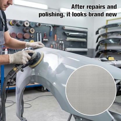 10 Pcs Plastic Welding Mesh, Stainless Steel Wire Screen | Stainless Steel Wire Screen for Thermoplastic Repair, 5.9 × 7.9 Inch Bumper Repair Kit (Silver)