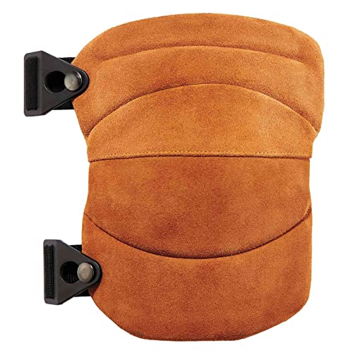 Ergodyne - 18232 Leather Knee Pads, Heavy Duty, ProFlex 230 Brown, One Size