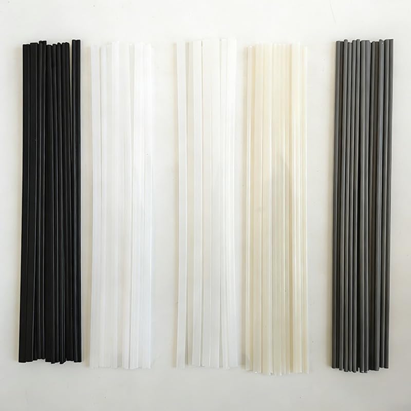 Plastic welding kit, ABS PP PVC PE plastic welding rod, welding repair strip, car bumper repair tool, plastic welding gun soldering iron accessories, car bumper/kayak repair welding materials
