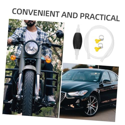 1set Hand Pump Kit Manual Siphon Pump for Gas Liquid Transfer Hose Design for Automotive Household Use