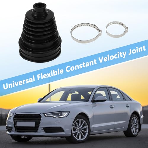 ACROPIX 1pc CV Joint Boot with 2 Stainless Steel Clamps, Waterproof & Dustproof CV Axle Boot Repair Kit Universal CV Joint Boot Fits for Most Cars - size: Set A