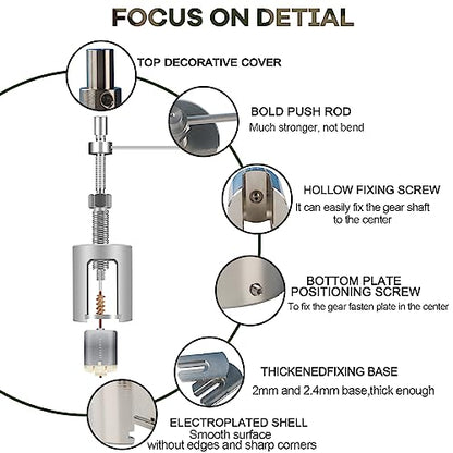 Stainless Steel Motor Gear Puller Pinion Puller Tool Kit for Automobile Motor DIY, RC Toy Helicopter Motor Refit, Upgraded No-Bend Version Large Torque High Strength Puller | for Automobile Motor DIY, RC Toy Helicopter Motor Refit, Upgraded No-Bend Versio