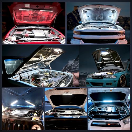 Nilight Under Hood Light Strip 21 LED Waterproof Underhood Work Lights with On/Off Switch Blade Fuse Engine Bay Repair Lamp White 12V for Car Truck SUV - size: 15.7 inch 1 piece