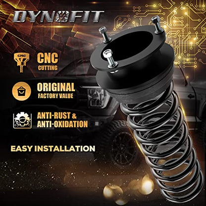 Dynofit 2.5" Leveling Lift Kit for Dodge Ram 2500/3500 (1994-2013) 4WD, Front Suspension Level Kit Coil Spring Strut Spacer for 1994-2001 Ram1500, Set of 2-Piece - size: 2.5 Inch (For 4WD)