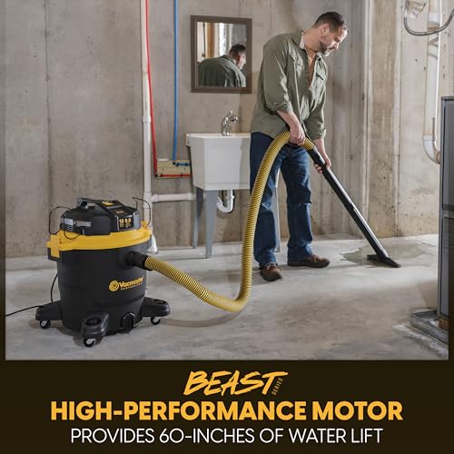 Vacmaster Professional Beast Series 12-Gallon 5.5 Peak HP Wet/Dry Vacuum- VJH1211 PF 0205 - size: 12 Gallon