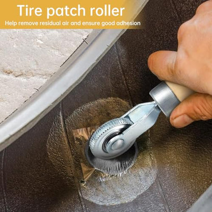 Tire Repair Patch Tools Kit 55mm Buffing Wheel & Tire Patch Roller Scraping Cutter for Car Tire Patches Grinding Polishing Accessories (55mm) - size: 55mm