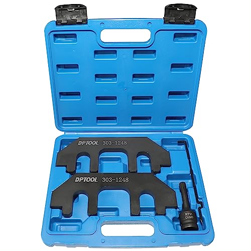 DPTOOL Camshaft Holding Tool Timing Alignment Holder Tool Kit Compatible with Ford Lincoln Mercury 3.5L 3.7L 4V Engines Replace 303-1248 303-1530 OTC 6682 with RT11 Removal Socket and Portable Case - size: 303-1248 4PC