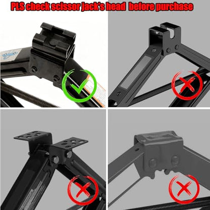 Scissor Jack Pads Rubber Pinch Weld Saddle Adapter Protector Universal Car Lift Spare Tire Jack Scissor Support Anti Slip Pad