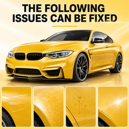2Set Nanopolix Car Scratch Remover,Nanopolix Scratch Remover,Quick Fix Removal Paste for Deep Scratches,Car Scratchs Repair Paste Deep Scratch,All Paint Colors Polishing Kit (2*Sponge)