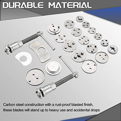 ATP 23pcs Heavy Duty Disc Brake Caliper Tool Set and Wind Back Kit for Brake Pad Replacement Fits Most American, European, Japanese Makes/Models
