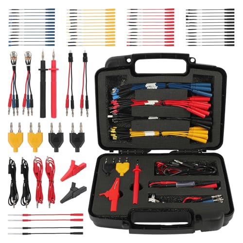 68PCS Automotive Circuit Test Leads Kit,Multimeter Terminal Test Leads Kit,Test Leads,Standard Probes,Alligator Clip,Banana Plug Adapters,SRS Connector