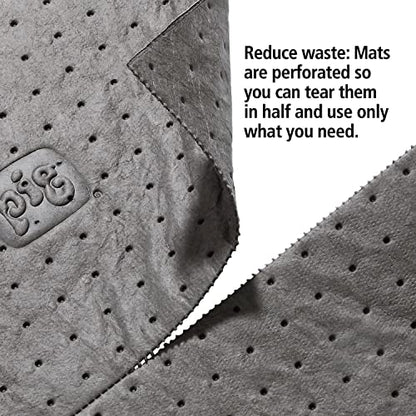 PIG Premium Absorbent Mat Pads | 50 Oil Absorbent Pads | The Original PIG Mat | 15" x 20" Oil Pads | Each Pad Absorbs 28 oz | Total Absorbency is 11 Gallons | 50-Count | MAT231 - size: 50 Count