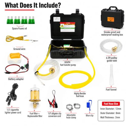 24V Fuel Transfer Pump Set,Cordless Gas Transfer Pump(24V-Set-02) | Battery Adapter,Compatible with DeWALT Battery - color: 24V-Set-02