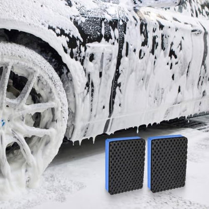 2 Pack Clay Bar Sponge Pad Kit for Car Detailing and Polishing Removes Brake Dust, Dirt and Leaves, Suitable for Painting Glass and Wheel Surfaces