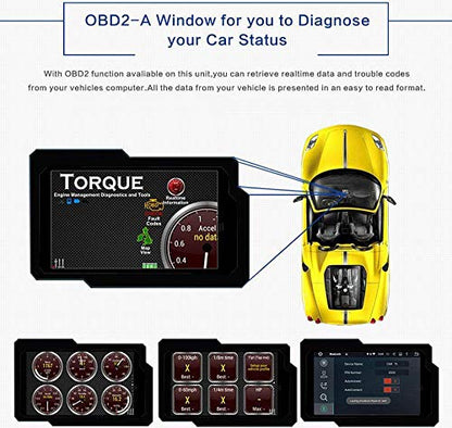 SYGAV Bluetooth OBD OBD2 OBDII Scanner Adapter for Android Head Unit Car Diagnostic Check Engine Light Scan Tool Code Reader