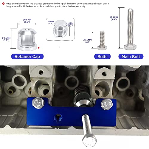 Valve Spring Compressor Tool Removal Tool Compatible with Honda Acura B16 B18 H22 VTEC Blue - color: blue