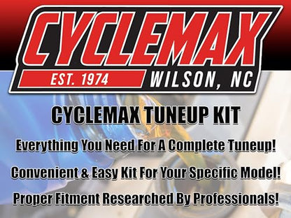 Cyclemax Tune Up Kit 20W-50 with Spark Plugs compatible with Kawasaki 99969-6544 compatible with FR FS 481V 541V 600V 651V 691V 730V