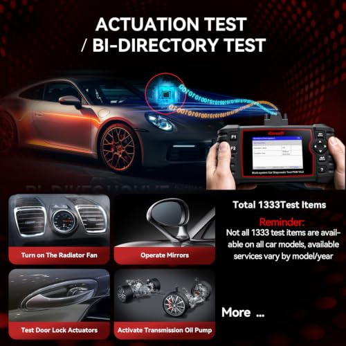 Bidirectional Diagnostic Tool for Porsche/Cayenne, iCarsoft POR V3.0 All System OBD2 Scanner, 26 Resets +12 Extra Services Battery Registration Code Reader for Porsche,Support CAN-FD, Free Update