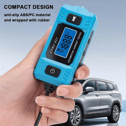 Automotive Circuit Fault Probe Tester, High-Precision Current and Circuit Tester, ABS/PC 1PC Design, 20A 48V Fuse Blade Checker with LCD Screen and Front Light