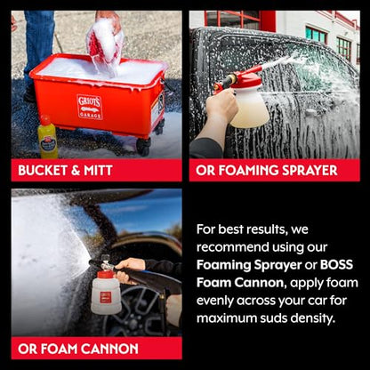 Griot's Garage Best of Show Wash and Wax for Car Detailing and Cleaning, Carnauba-Packed Coating, High Gloss Shine and Protection for Auto Paint, 11396, One Gallon - size: 128 Fl Oz (Pack of 1)
