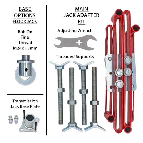 4 Point Jack Adapter for Axle, Transmission, Transfer case, Fuel Tank, Bumper - with Floor Jack Base - size: Floor Jack Base
