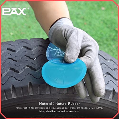PAX 30 Pcs 42mm Round Universal Tire and Tube Patch Repair Kits, for Radial and Bias Tires Truck, Tractor, Agricultural Vehicles, Motorcycle, BMX, ATVs, River Floating, Inflatable Rubber - size: 42mm