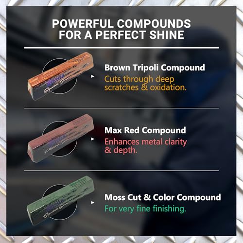 Zephyr - American Shine Complete Metal Polishing Kit - Aluminum Polishing Kit Made for Deep Restoration of Trailers, Wheels, Boats, & More - size: American Shine Complete Kit