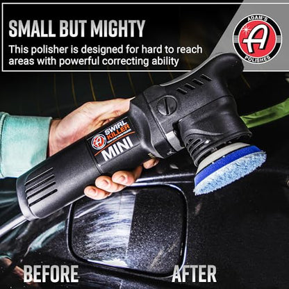 Adam's Polishes Swirl Killer 12mm Polisher - Orbital Polishing Paint Correcting Buffer Tool - Car Scratch Remover - Use Post Car Wash Clay Bar & Pre Wax or Ceramic Coating - style: Basic Kit