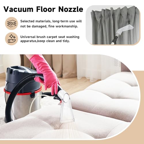 Extractor Tool Large Clear Head for Upholstery & Carpet Cleaning, Car Detailing Vacuum Wand for Portable Extractors B, 9.6cm - size: 9.6cm